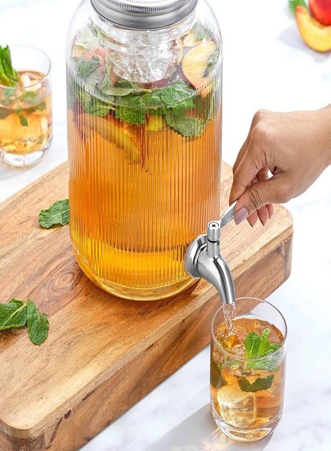 بي تي سكاي عبوة من قطعتين من صنبور بديل لموزع المشروبات مصنوع من الفولاذ المقاوم للصدأ من BTSKY، يناسب فتحة 16 مم (5/8 بوصة) - صنبور بديل لموزع مشروبات خالٍ من الرصاص، بلمسة نهائية مصقولة - Image 3